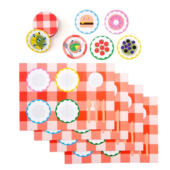 Kikkerland Yum Yuck picnic game for 2-4 players ages 3+ NIB - Picture 3 of 16